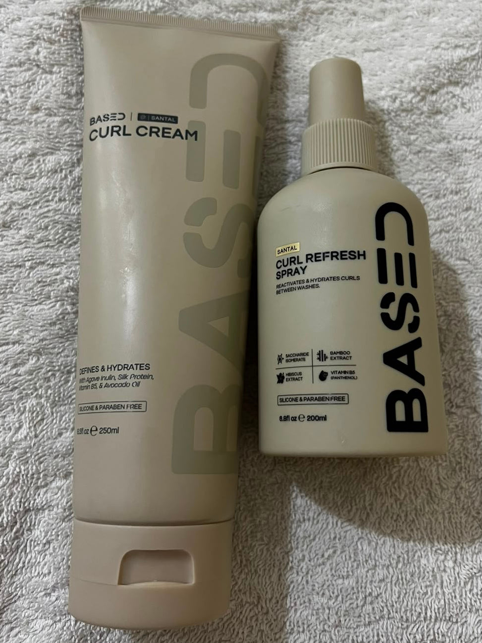 Curl cream + Curl refresh